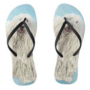Komondor schilderen - Kute Original Dog Art Teenslippers