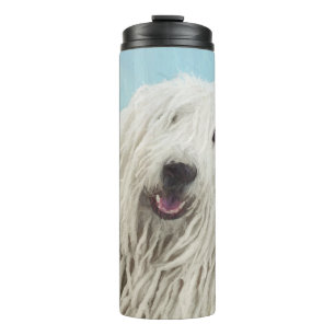 Komondor schilderen - Kute Original Dog Art Thermosbeker