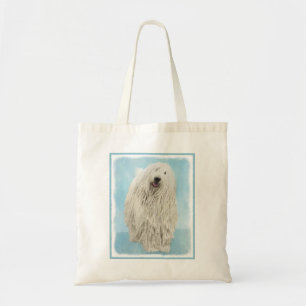 Komondor schilderen - Kute Original Dog Art Tote Bag