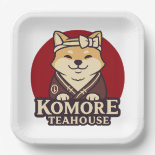 KOMORE TEAHOUSE Genshin Impact Inazuma Papieren Bordje