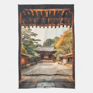 Komorebi - De Zonovergoten Tempel Theedoek