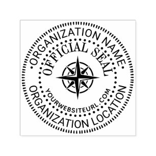 Kompas Algemeen Aangepast Officiële Stempel Naam L