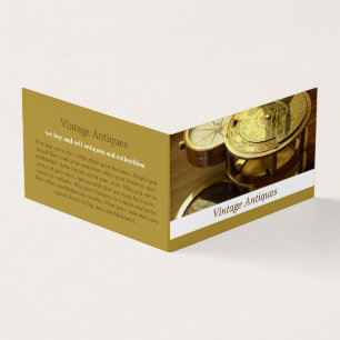  kompas, Antiek dealer, winkel gedetailleerd Visitekaartjes