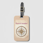 Kompas Bagagelabel (Voorkant (verticaal))