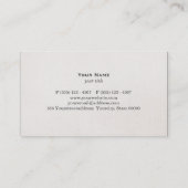  kompas beige linnen look finance visitekaartje (Achterkant)