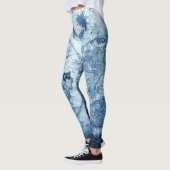  kompas | Blue Grunge Nautical Zee Chart Leggings (Links)