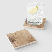  kompas en verzending stenen onderzetter (Zijkant)