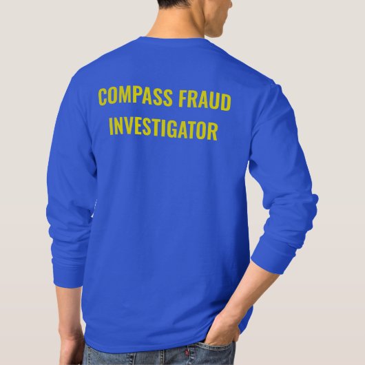 kompas fraude onderzoeker t-shirt (Achterkant)