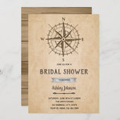  kompas huwelijksfeest uitnodiging (Voorkant / Achterkant)