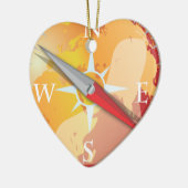 Kompas Keramisch Ornament (Links)