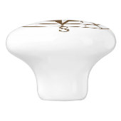  kompas keramische knop (Zijkant)