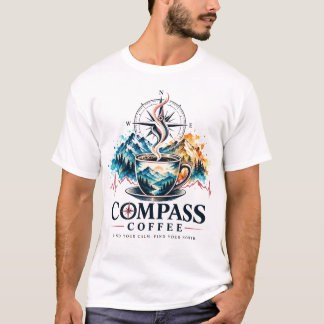 Kompas Koffie Grafische T-shirt