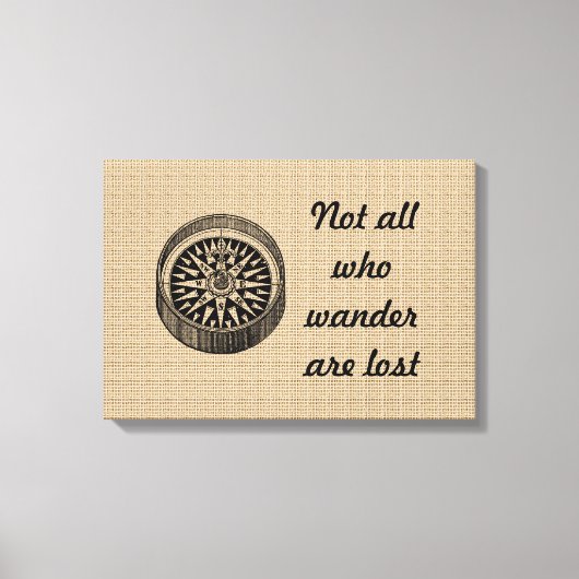  kompas op canvas afdruk (Voorkant)