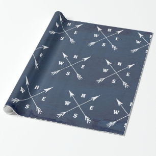 Kompas pijlen cadeaupapier