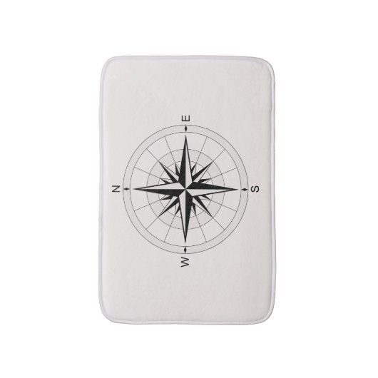 kompas Roos Badmat (Voorkant Verticaal)