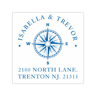 Kompas Roos nautisch   Retouradres Zelfinktende Stempel