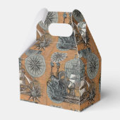 Kompas Roos  nautische octopus Bedankdoosjes (Achterkant)