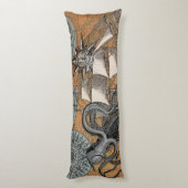 Kompas Roos  nautische octopus Lichaamskussen (Achterkant (Verticaal))