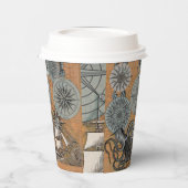 Kompas Roos nautische octopus Papieren Bekers (Links)