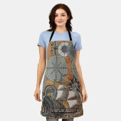 Kompas Roos  nautische octopus Schort (Gedragen)