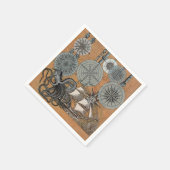 Kompas Roos  nautische octopus Servetten (Hoek)