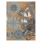 Kompas Roos  nautische octopus Tafelkleed (Voorkant)