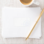 Kompas Roos nautische thema | Leeg adres Etiket (Insitu)