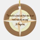 Kompas Roos Rond Ornament (Achterkant)