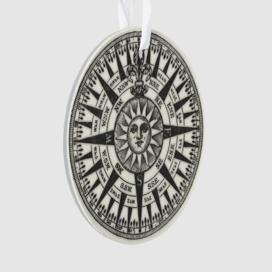  kompas Roos Sun Ornament (voorkant)