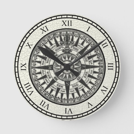  kompas Roos Sun Ronde Klok (Voorkant)