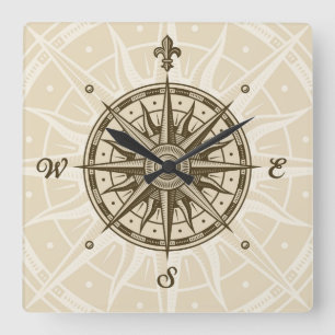  kompas Roos Vierkante Klok