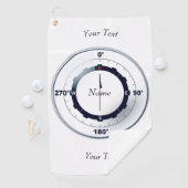 kompas voor nautische schepen golfhanddoek (Insitu)