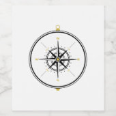 Kompas Wijn Etiket (Enkel label)