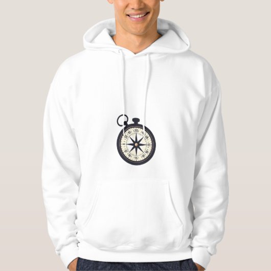 kompasillustratie hoodie (Voorkant)