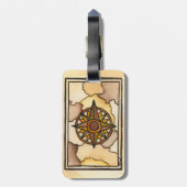 Kompasroos Bagage Label (Achterkant verticaal)