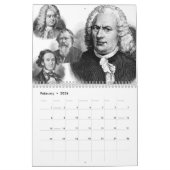 Komponisten-Kalender, 12 Composers-12 Combinations Kalender (Feb 2026)