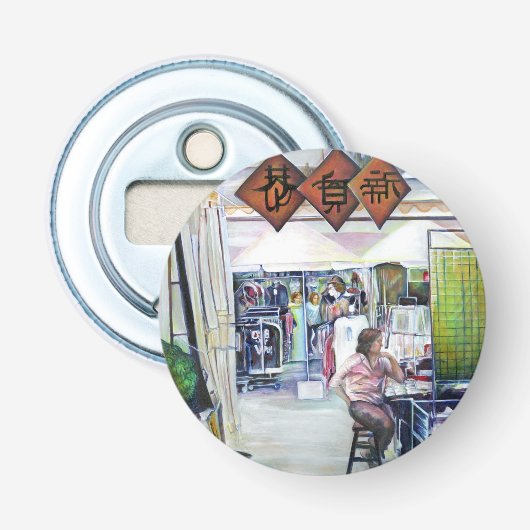 Komt deze draak met trainingswielen? button flesopener (Voorkant)