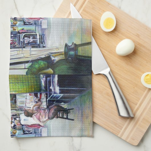 Komt deze draak met trainingswielen? theedoek (Quarter Fold)