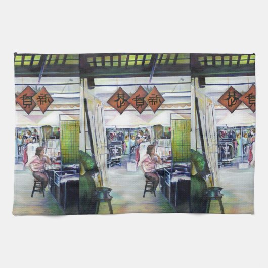 Komt deze draak met trainingswielen? theedoek (Horizontaal)