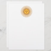 Komt het decor van het Pictogram van de Zon (Voorkant / Achterkant)