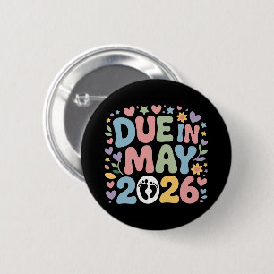 Komt mei 2026 Zwangerschap van nieuwe baby mama Ronde Button 5,7 Cm