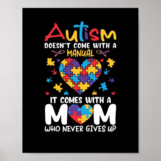 Komt met een moeder die nooit Inspirerend opgeeft Poster (Voorkant)