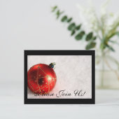 Komt u bij ons! Uitnodigingskaart Kerstmis Uitnodiging Briefkaart (Staand voorkant)