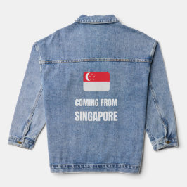 Komt uit Singapore Denim Jacket