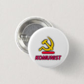 Komunistische Partij Logo Ronde Button 3,2 Cm (Voorkant /achterkant)