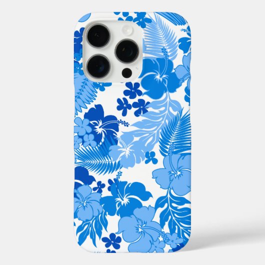 Kona Bay Hawaiian Hibiscus Blue Case-Mate iPhone Case (Achterkant)