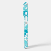 Kona Bay Hawaiian Hibiscus Turquoise Case-Mate iPhone Case (Achterkant / Links)