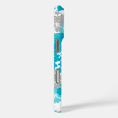 Kona Bay Hawaiian Hibiscus Turquoise Case-Mate iPhone Case (Achterkant / Rechts)