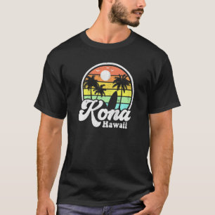 Kona Beach Hawaii Surf Hawaiian Surfing 70 s T-shirt