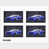 Kona Blue 2012 Boss 302 Rechthoekige Sticker (Vel)